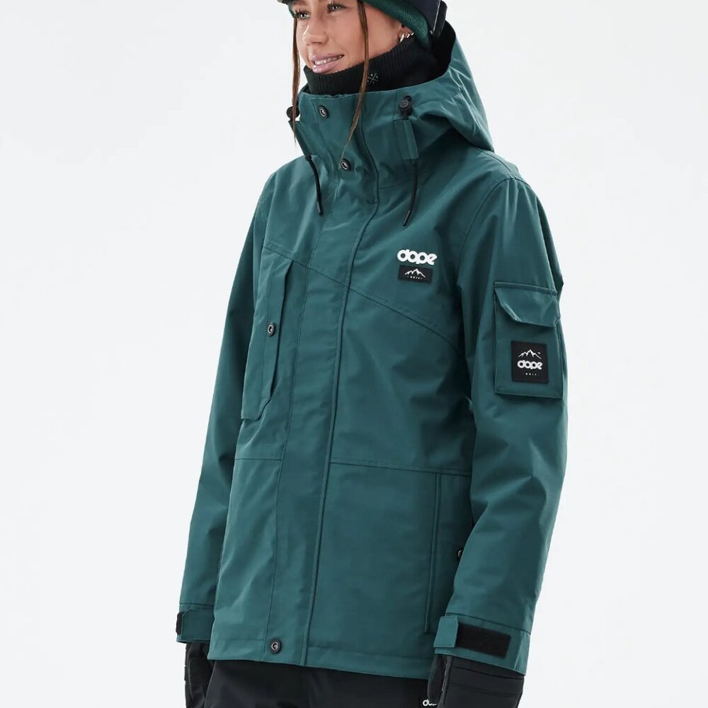 DOPE Women's Alpine Ski Jacket in Deep Green